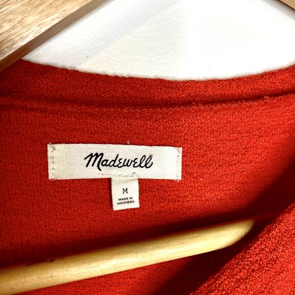 Madewell Texture and Thread Modern Side Tie Short Sleeve Top Size Medium - Picture 4 of 7